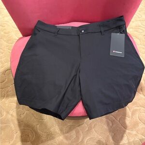 lululemon athletica Black Men's Flat Front Shorts